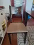 Трапезна маса цвят венге с 4 стола 143 х 85 х 76, снимка 2