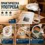 Голяма увеличителна настолна лупа с LED осветление лампа за четене шиене гоблени бродиране козметик, снимка 3