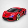 	Bluetooth тонколонка WS-690 15W във формата на спортен автомобил с LED светлини, USB, MicroSD, AUX , снимка 5