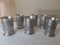Комплект за ракия от калай Antik*Vintage № 23 1, снимка 3