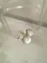 Oбеци с кован ефект (Двойни кръгове) 925 сребро, снимка 4