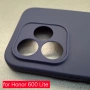 Honor 600 Lite силиконов гръб кейс защита на камерите черен син матов , снимка 5