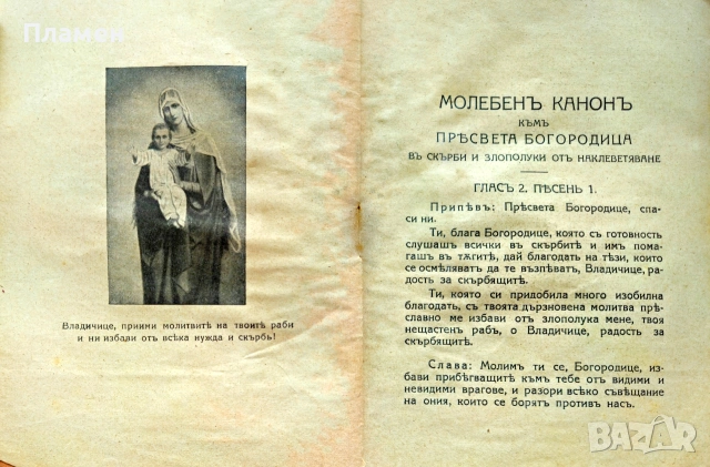 Утешително моление въ скърби и злополуки отъ наклеветяване /1924/, снимка 3 - Антикварни и старинни предмети - 55015258