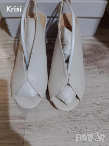 Дамски обувки естествен велур и естествена кожа