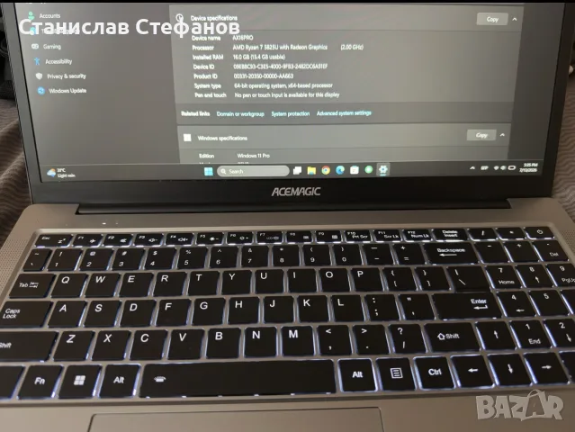 геймърски лаптоп, снимка 2 - Лаптопи за игри - 55426302