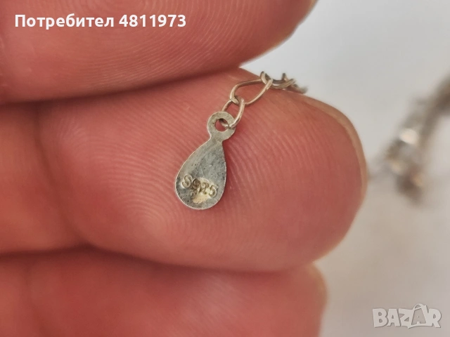 Сребърно колие 925, снимка 4 - Колиета, медальони, синджири - 54501372