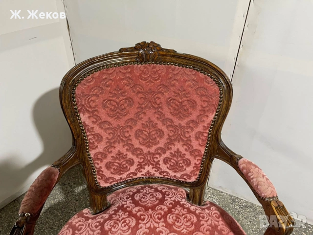ЕЛЕГАНТНО РЕТРО КРЕСЛО, снимка 5 - Дивани и мека мебел - 54716725