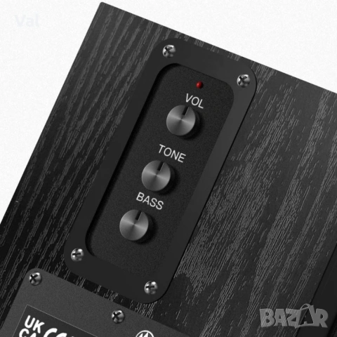 Комплект активни стерео колони Elimavi BT-04 30W с 4" говорители и тон контрол (настолни/рафтови), снимка 5 - Тонколони - 54827005