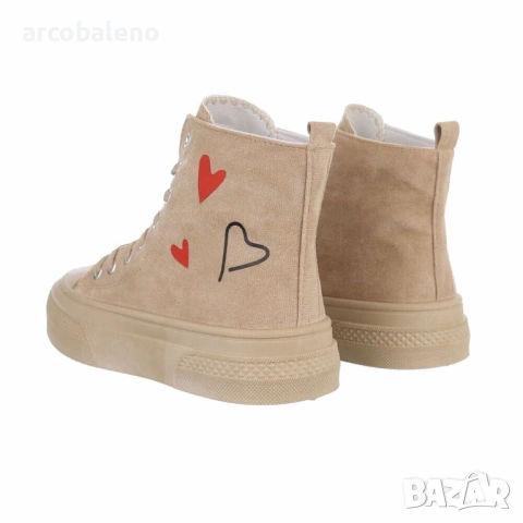 Дамски високи кецове, 2цвята , снимка 4 - Кецове - 43576075