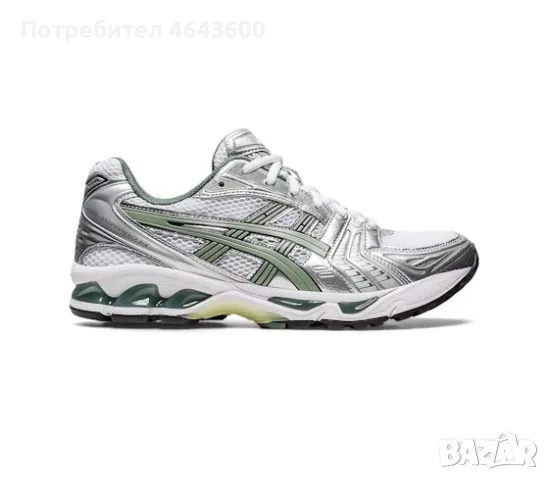 Дамски маратонки ASICS Gel-Kayano 14 White Pure Silver Slate Grey Sage, снимка 2 - Маратонки - 55298975