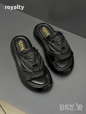Versace Нови Дамски Чехли Два Цвята , снимка 5 - Чехли - 55082945