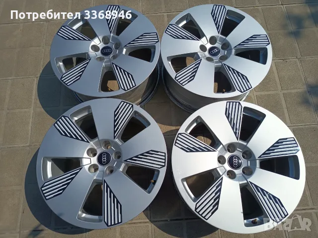 Оригинални джанти Ауди 19" 5х112 Етрон Q5 Q7 Q8 A6 A8, снимка 2 - Гуми и джанти - 55596278