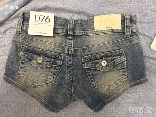 Нови дънкови панталонки Stradivarius D76 Microshort, размер 34 (XS), снимка 4 - Панталони - 54486372