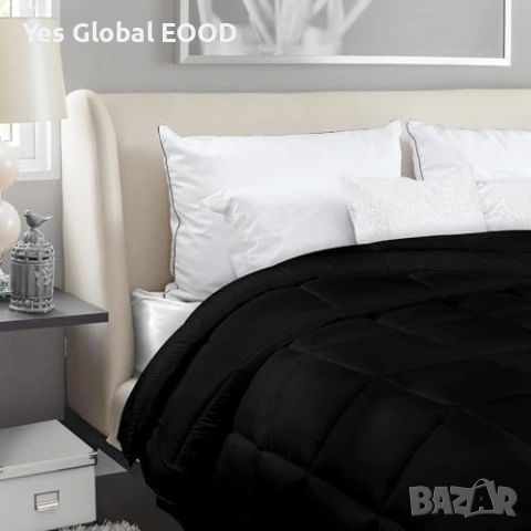 Utopia Bedding завивка 220x240см микрофибър черна, снимка 4 - Олекотени завивки и одеяла - 55184398