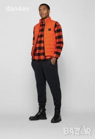 Карирана риза-яке BOSS Orange, снимка 3 - Якета - 54196517