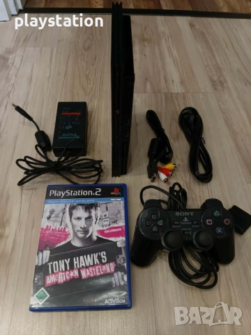 PS 2 slim пълен комплект супер запазен, снимка 2 - PlayStation конзоли - 54167596