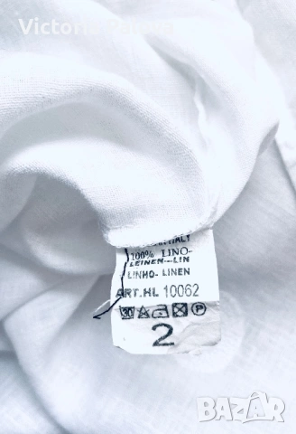 Италианска ленена риза с деликатна релефна текстура, снимка 12 - Ризи - 54020941