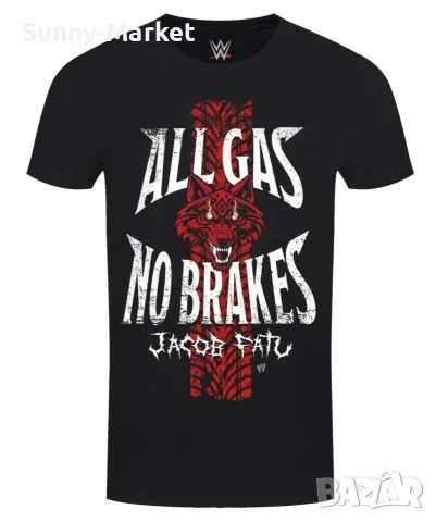 Мъжки и детски тениски WWE Jacob Fatu All Gas No Brakes
