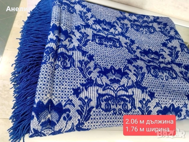 Вълнено покривало за легло ново, снимка 9 - Покривки за легло - 54717474