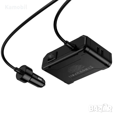 Зарядно за кола Hoco Z64 240W /разклонител/, снимка 2 - Зарядни за кола - 55528872