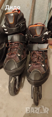 Ролери Oxelo Fit 3 JR Black Orange размер 35-38 с Каска Giro, снимка 4 - Ролери, кънки - 50897591