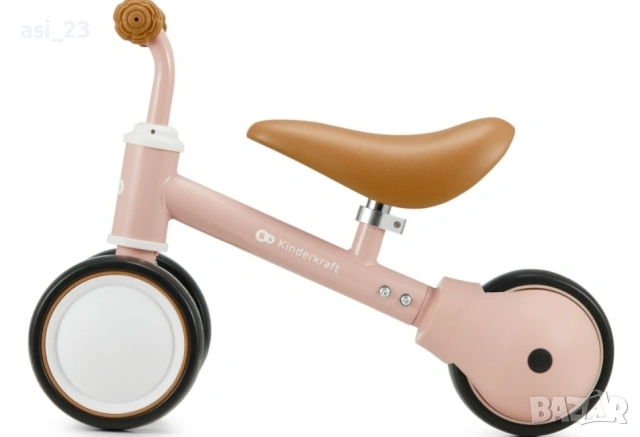 Kinderkraft Колело за баланс Cutie светло розово 