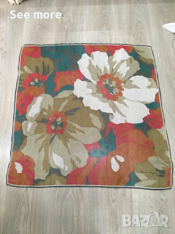 Jelan De Fabreques Paris шал коприна , снимка 3 - Шалове - 53999601