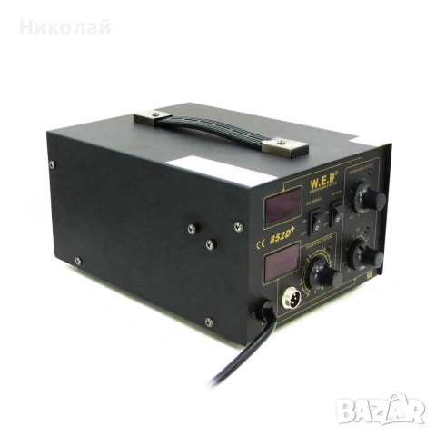 Станция за запояване WEP 852D+FAN горещ въздух, поялник, снимка 3 - Поялници и запояване - 55283127