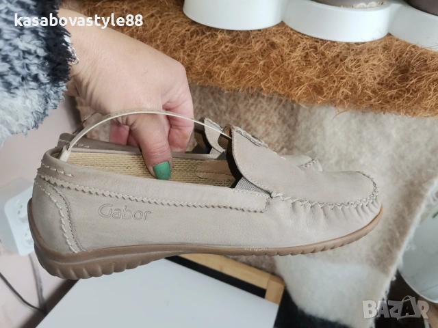 Обувки от естесвена кожа Gabor 38.5 н. , снимка 6 - Дамски ежедневни обувки - 54277599