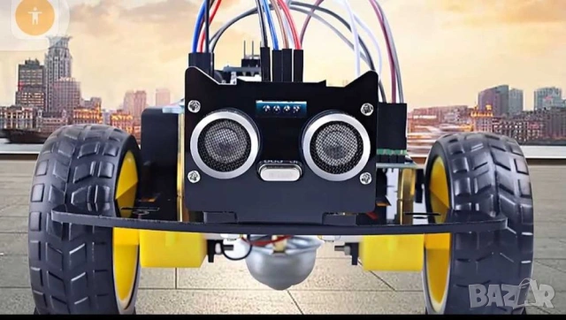 Ардуино 2-S, 2WD Car Kit Wifi Board Control by Mobile Ultrasonic+eM ( нова стока ), снимка 2 - Друга електроника - 54901043