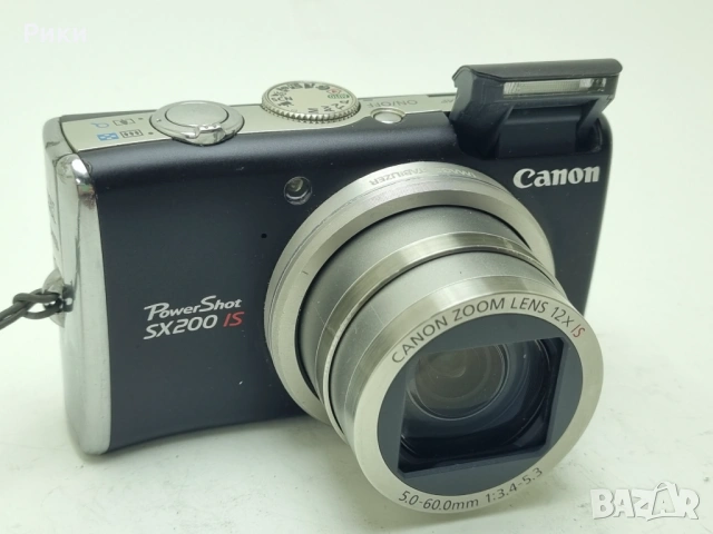 Canon PowerShot SX200 IS 12.1MP 12x Zoom Compact, снимка 3 - Фотоапарати - 54712652