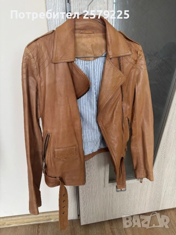 Якета mango masimo dutti Zara и други от естествена кожа 