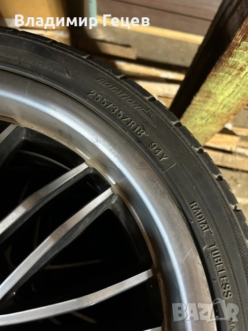 Джанти 18" 5x120 Aluett за BMW (8J / 8.5J) с гуми, снимка 4 - Части - 55041932