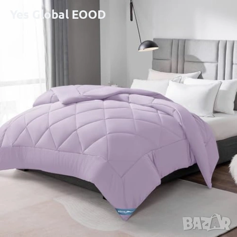 Лятно-зимна завивка 260x240см микрофибър лилава