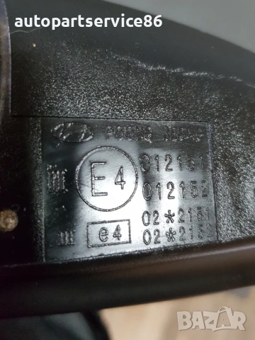 Странично огледало за предна лява врата черно за Hyundai Elantra бензинов (2002) 012151, снимка 2 - Части - 54427830
