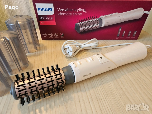 Нова Маша PHILIPS Air Styler 7000 BHA735/00 Електрическа четка прическа коса преса маши сешоар, снимка 4 - Маши за коса - 53977561