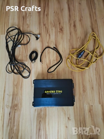 Комплект усилвател GROUND ZERO GZIA 2.240 + Ground Zero кабели