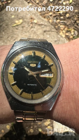 Сейко 5, Seiko 5 калибър 6319 с рядък зелен циферблат , снимка 4 - Мъжки - 54639159