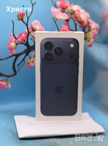 НОВ!!! Apple iPhone 17 Pro, 256GB, 5G, Deep Blue + ПОДАРЪК ОРИГИНАЛНО APPLE ГРЪБЧЕ, снимка 3 - Apple iPhone - 55231320
