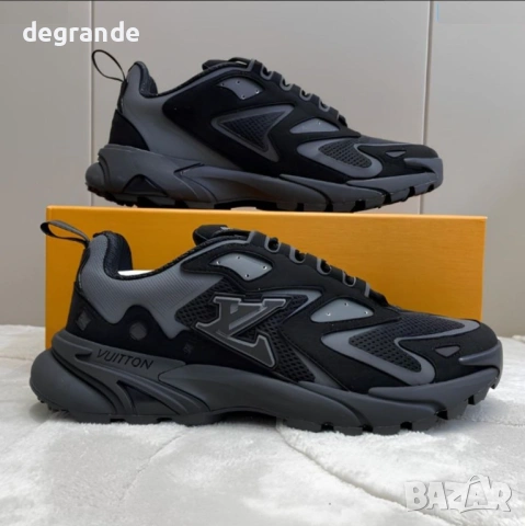 👟Louis Vuitton Runner Tatic Sneaker Черно, снимка 3 - Маратонки - 54752413