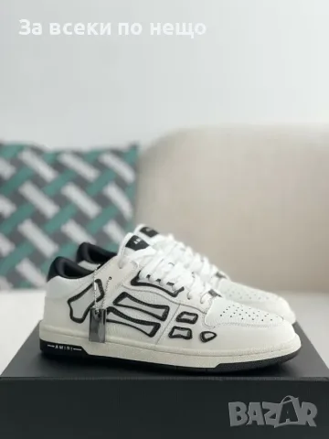 Amiri Skel Top Low Sneakers "White/Black" Унисекс👟Дамски Маратонки👟Мъжки Маратонки Код ch17