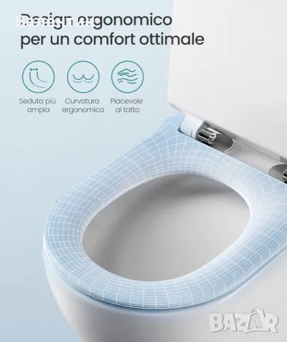 Тоалетен капак с плавно затваряне D-shape, снимка 2 - Други стоки за дома - 55455745