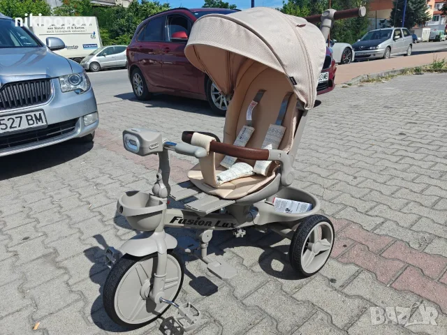 BYOX Детска триколка Fusion LUX бежов, снимка 6 - Детски велосипеди, триколки и коли - 55440227