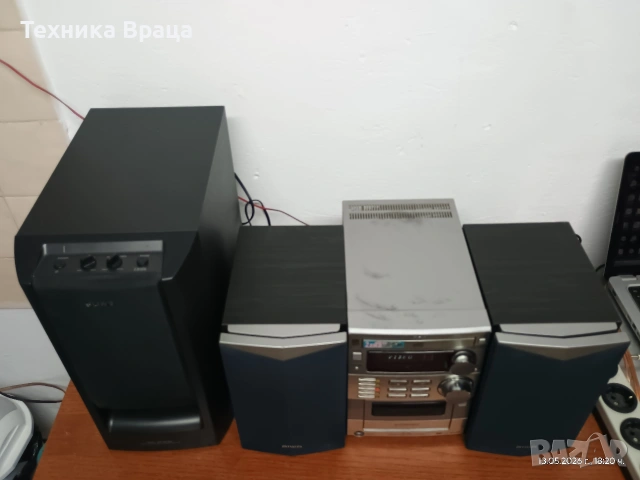 Аудио система AIWA + активен буфер SONY. Супер звук. Изпращам видео. , снимка 8 - Аудиосистеми - 54560567