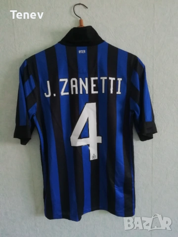 Inter Milan Javier Zanetti Nike оригинална тениска фланелка Хавиер Санети Интер Милан 
