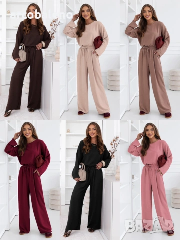 Дамски комплект блуза и панталони Shalina, 6цвята 