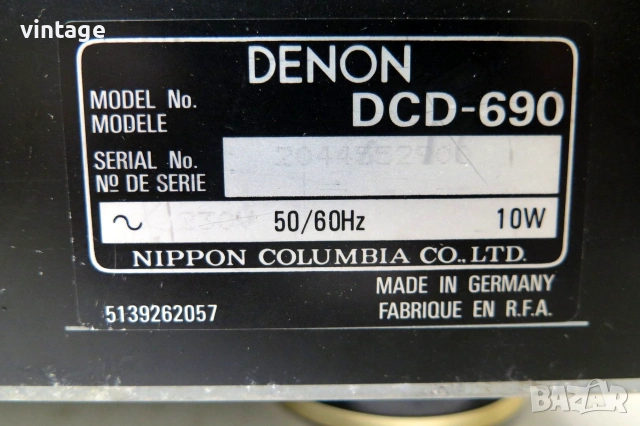 Denon DCD-690 Compact Disc Player, снимка 7 - Други - 55153154