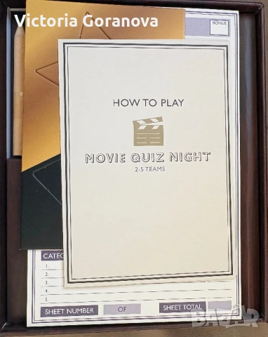 Настолна игра Ridley's Games Room – Movie Quiz Night, снимка 2 - Настолни игри - 54100496