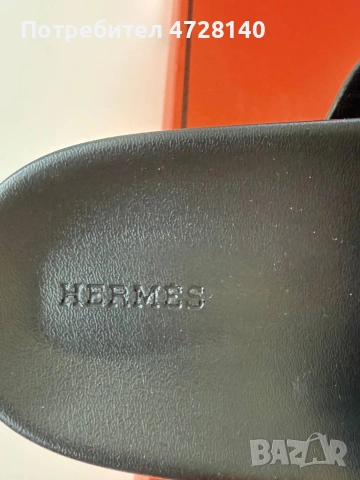 Дамски чехли Hermes, размер 39 , снимка 2 - Чехли - 54343822