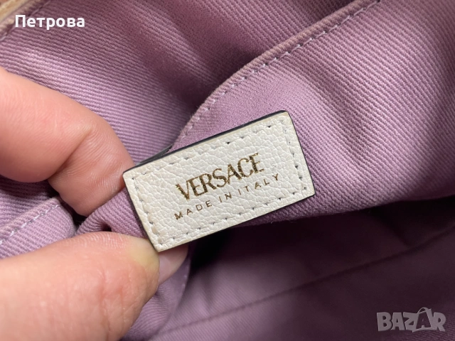 Кожена чанта VERSACE Оригинал, снимка 10 - Чанти - 54436174